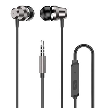 Dudao X10PRO ausīs ievietojamās austiņas, vadu, 3,5 mm mini ligzda – melnas