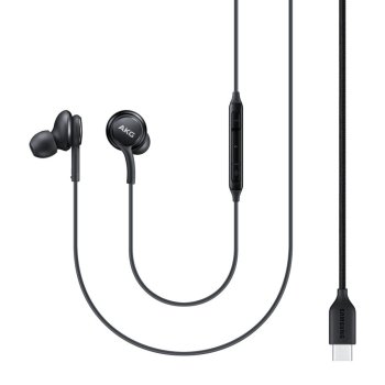 Samsung AKG USB Type C Earphones, Black | Vadu Austiņas ar USB Tipa C Savienojumu