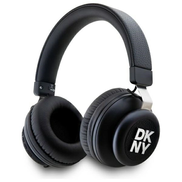 DKNY Bluetooth austiņas uz ausīm DKBHS6PUSLK Black/Black Metāla logotips | On-Ear Headphones Metal Logo