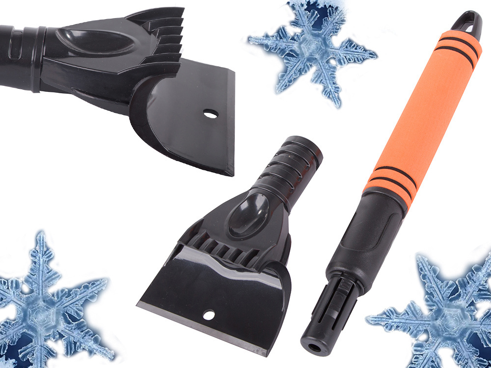 Auto Logu Ledus Skrāpis ar Neslīdošu Ergonomisku Rokturi | Car Window Ice Scraper with Non-Slip Ergonomic Handle (2)
