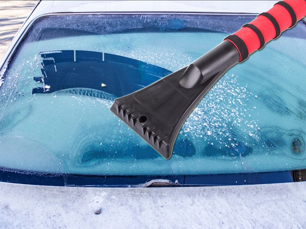 Ledus sniega skrāpis birste automašīnas vējstiklam, 87 cm, Dažādas krāsas | Ice Snow Scraper for Car Windshield (0)