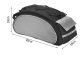 Ērta Velosipēda Soma uz Bagāžnieka 13L, Melna | Comfortable Bicycle Bag on the Trunk