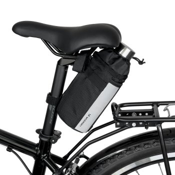 Wozinsky Thermal Riteņbraukšanas Soma Pudelēm un Mantām 1 l, melns l Wozinsky Thermal Cycling Bottle Bag
