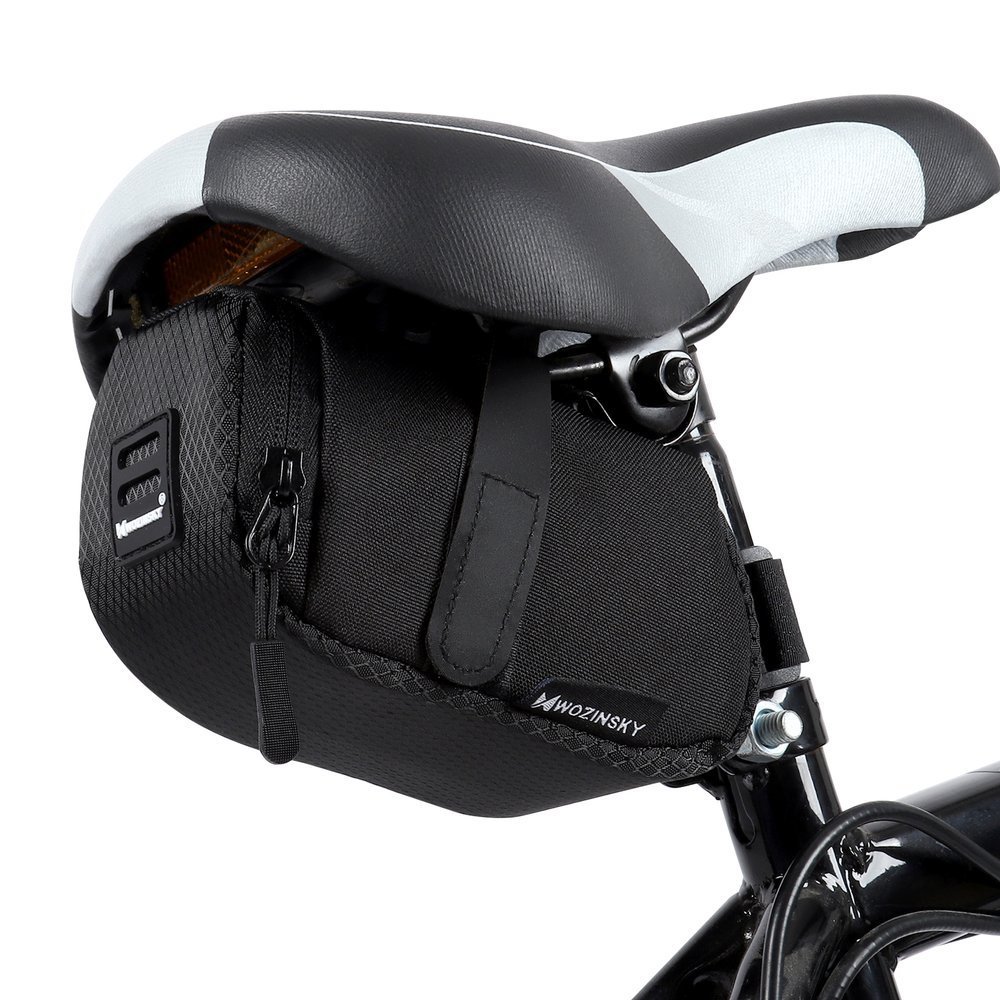 Wozinsky Velosipēda Aizmugurējā Velosoma zem Sēdekļa Telefonam Mantām 0.6L, Melna | Bicycle Bag Pouch Under... (4)