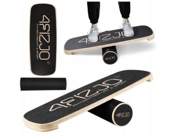 4FIZJO TRICKBOARD Balansa Līdzsvara Dēlis Platforma Stabilitātes Treniņiem (koka) | Wooden Balance Board Platform