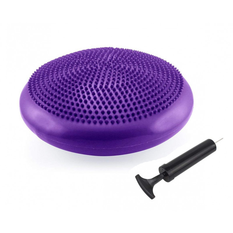 Masāžas Līdzsvara Balansa Jogas Spilvens 35cm, Violets | Yoga Balance Disc Stability Wobble Cussion Mat Pillow (0)