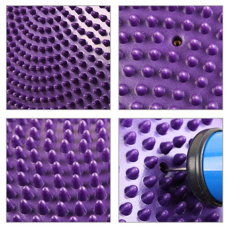 Masāžas Līdzsvara Balansa Jogas Spilvens 35cm, Violets | Yoga Balance Disc Stability Wobble Cussion Mat Pillow (3)
