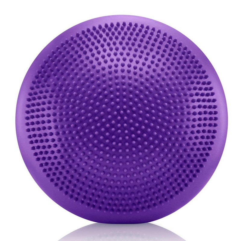 Masāžas Līdzsvara Balansa Jogas Spilvens 35cm, Violets | Yoga Balance Disc Stability Wobble Cussion Mat Pillow (5)