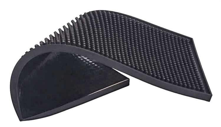 Bāra Trauku Žāvēšanas Paklājiņš, Melns | Universal Non-Slip Bar Service Mat Dish Drying Pad (9)