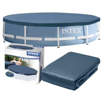 Intex 28030 baseina pārsegs stelaža baseiniem 305 cm, tumši zils