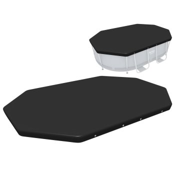 Ovāla karkasa baseina pārsegs 300 x 200 84 cm Bestway 58424