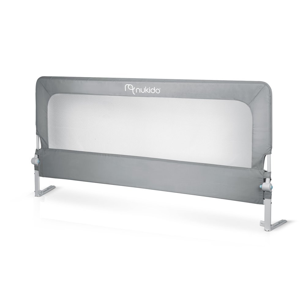 Gultas drošības barjera bērniem 180 cm Nukido NK-228, pelēka (0)