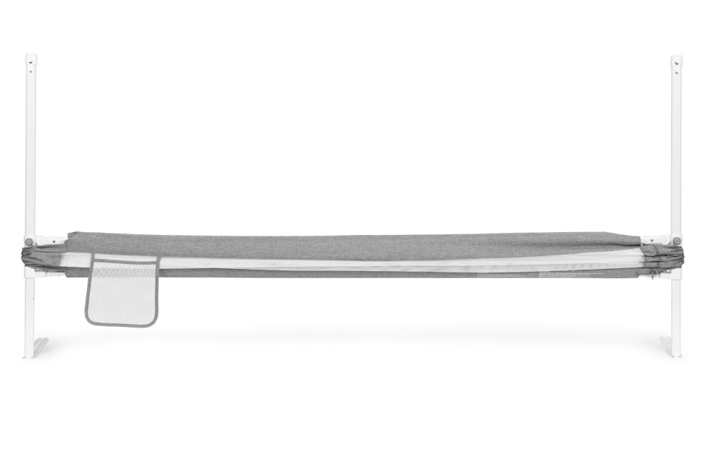 ECOTOYS Gultas drošības barjera bērniem 200 cm, pelēka (3)