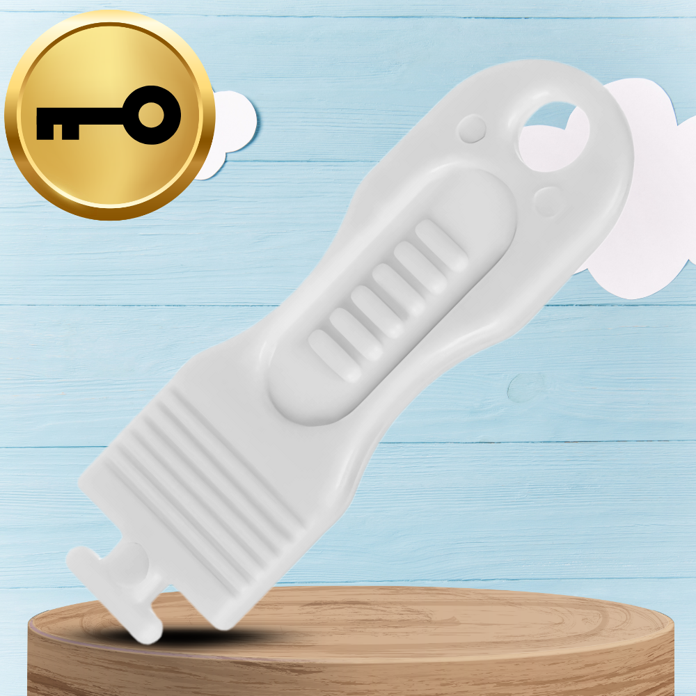 12x Rozešu aizsargi ar tapu un atslēgām bērnu drošībai Nicekids (2)