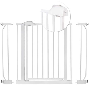 Bērnu drošības vārti Nukido 718100, 75-105 cm, balti