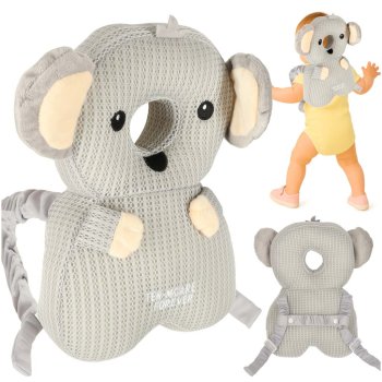 Aizsargspilvens Koala staigāšanas apmācībai, galvas aizsardzībai, balts, pelēks