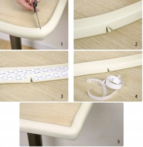 Putu aizsarglente mēbeļu malām bērnu drošībai, balta (2)