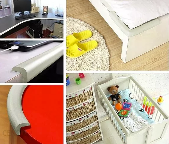 Putu aizsarglente mēbeļu malām bērnu drošībai, balta (3)