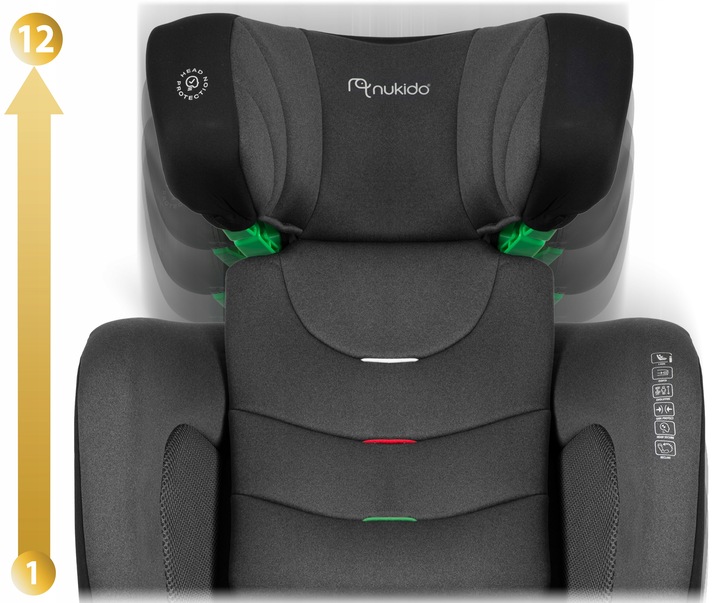 Nukido Louis Soft bērnu autokrēsliņš 15-36 kg ISOFIX | Kids Car Seat (8)
