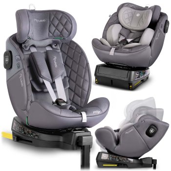 Nukido Prestige Line Bērnu Autokrēsliņš Pelēks 0-36 kg ISOFIX | Kids Car Seat