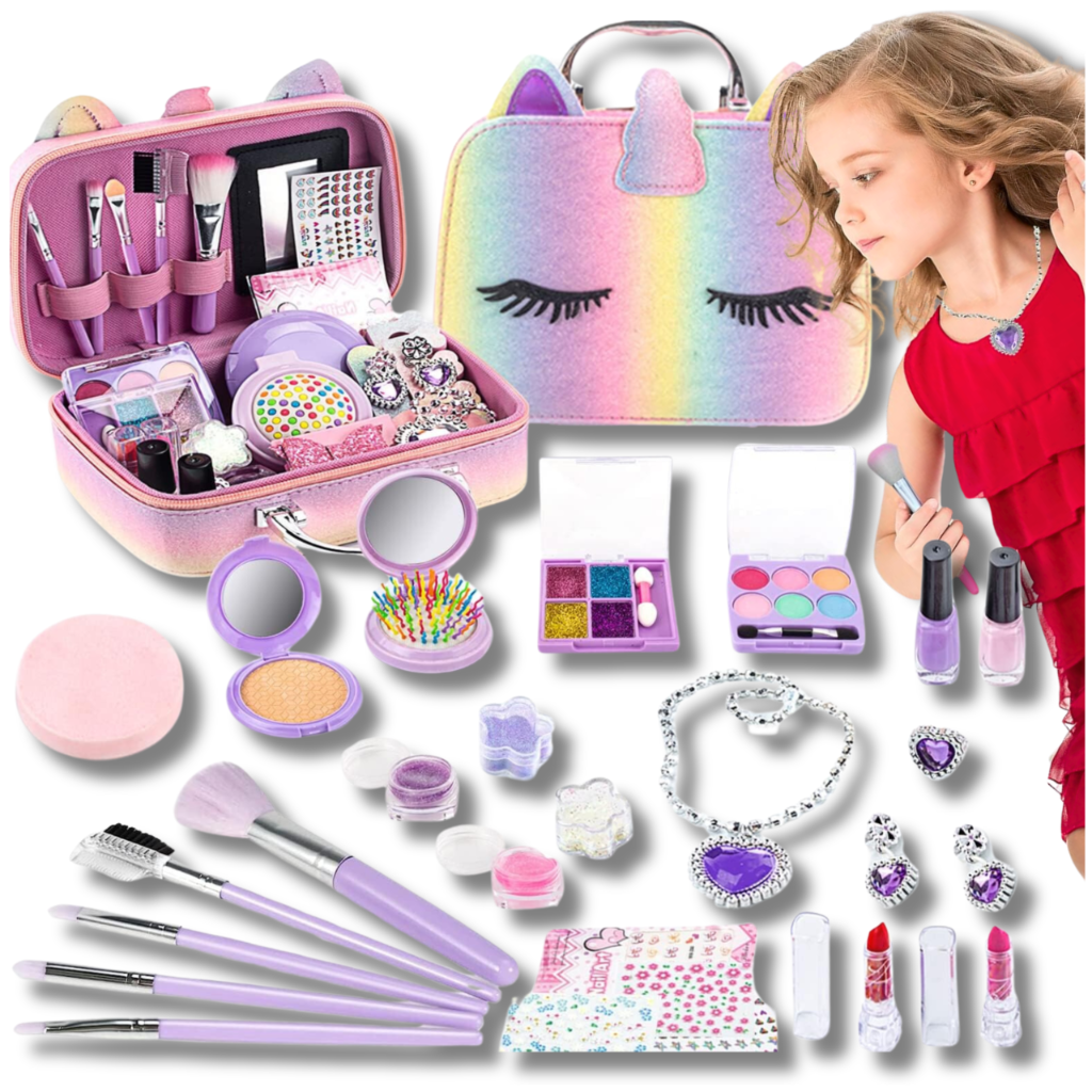 Bērnu kosmētikas un rotaslietu komplekts "Vienrādzis" | Children's Makeup Cosmetics Set