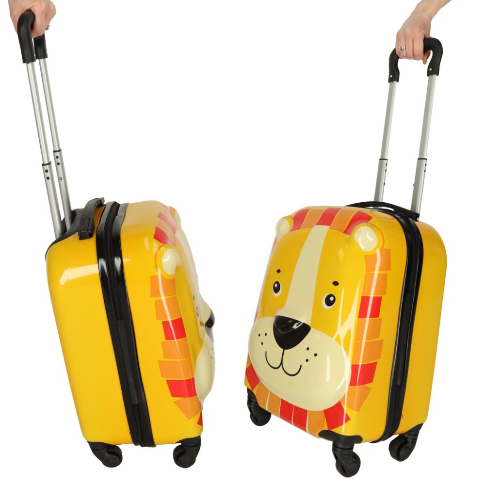 Bērnu ceļojumu soma ar riteņiem, koferis, čemodāns, Lauva | Kids Travel Luggage Bag Ride On Suitcase (0)