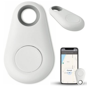 Bluetooth Pretaizdzīšanas Pretnozagšanas Lokācijas Izsekošanas Piekariņš Čips Ierīce, Balts | Bluetooth Anti-Theft Device Pet Tracker Two Way Alarm