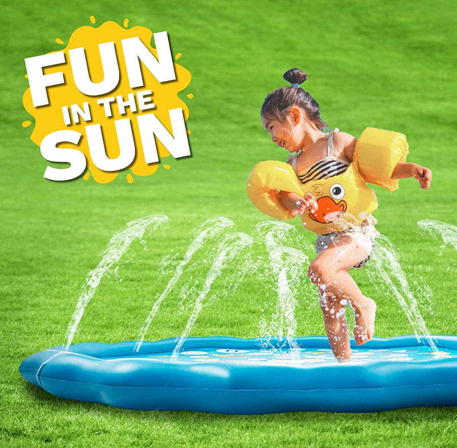 Bērnu Piepūšams Ūdens Paklājiņš Strūklaka Baseins, 170 cm | Children's Inflatable Water Mat Fountain Pool (0)