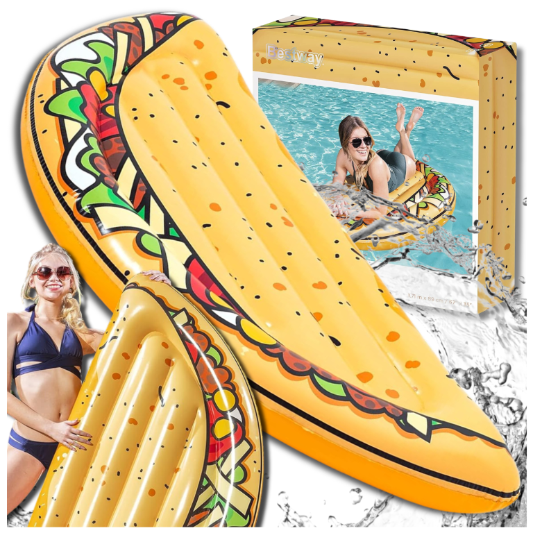 Bestway 43251 Piepūšamais peldēšanas matracis Beach Taco | Inflatable Beach Swim Mattress