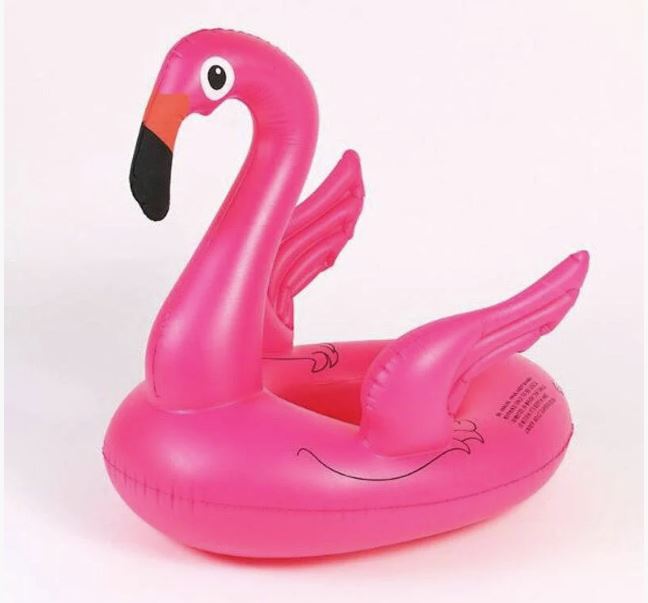 Piepūšams Peldrinķis Flamingo Formā 57cm | Inflatable Water Mattress Flamingo (5)