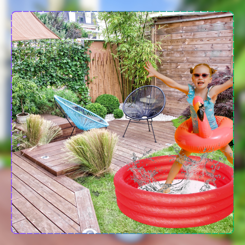 Bestway 51025 piepūšams bērnu baseins, sarkans | Inflatable Children's Wading Pool (0)