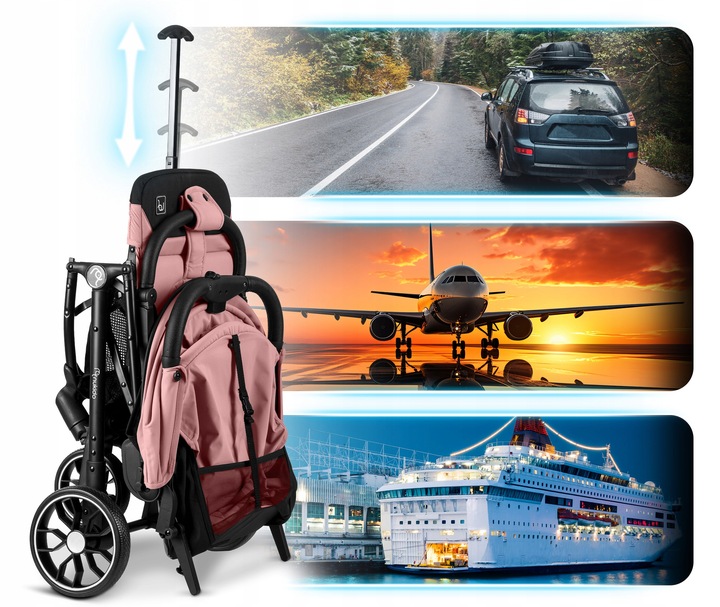 Paseo Nukido bērnu ratiņi, Rozā krāsā (6)