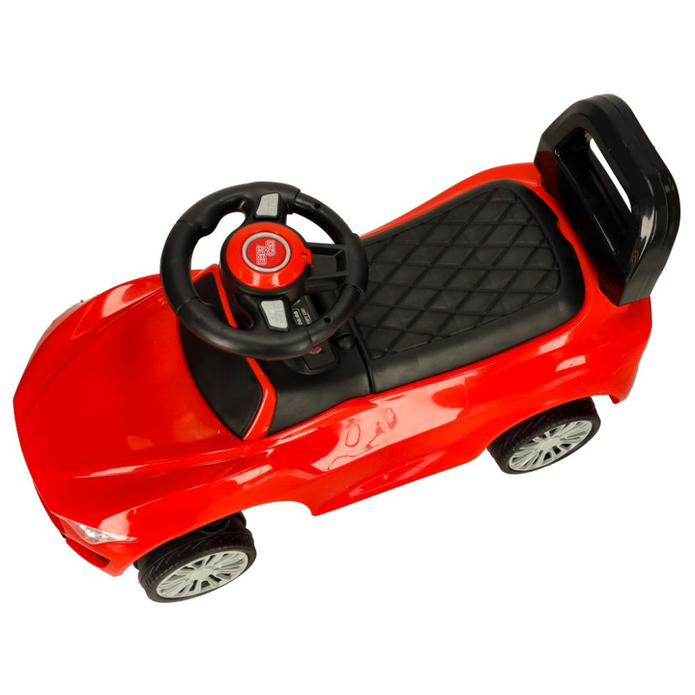 Bērnu Stumjamā Mašīna Skrejmašīna ar skaņas un gaismas efektiem, Sarkans | Kid's Step Car (3)