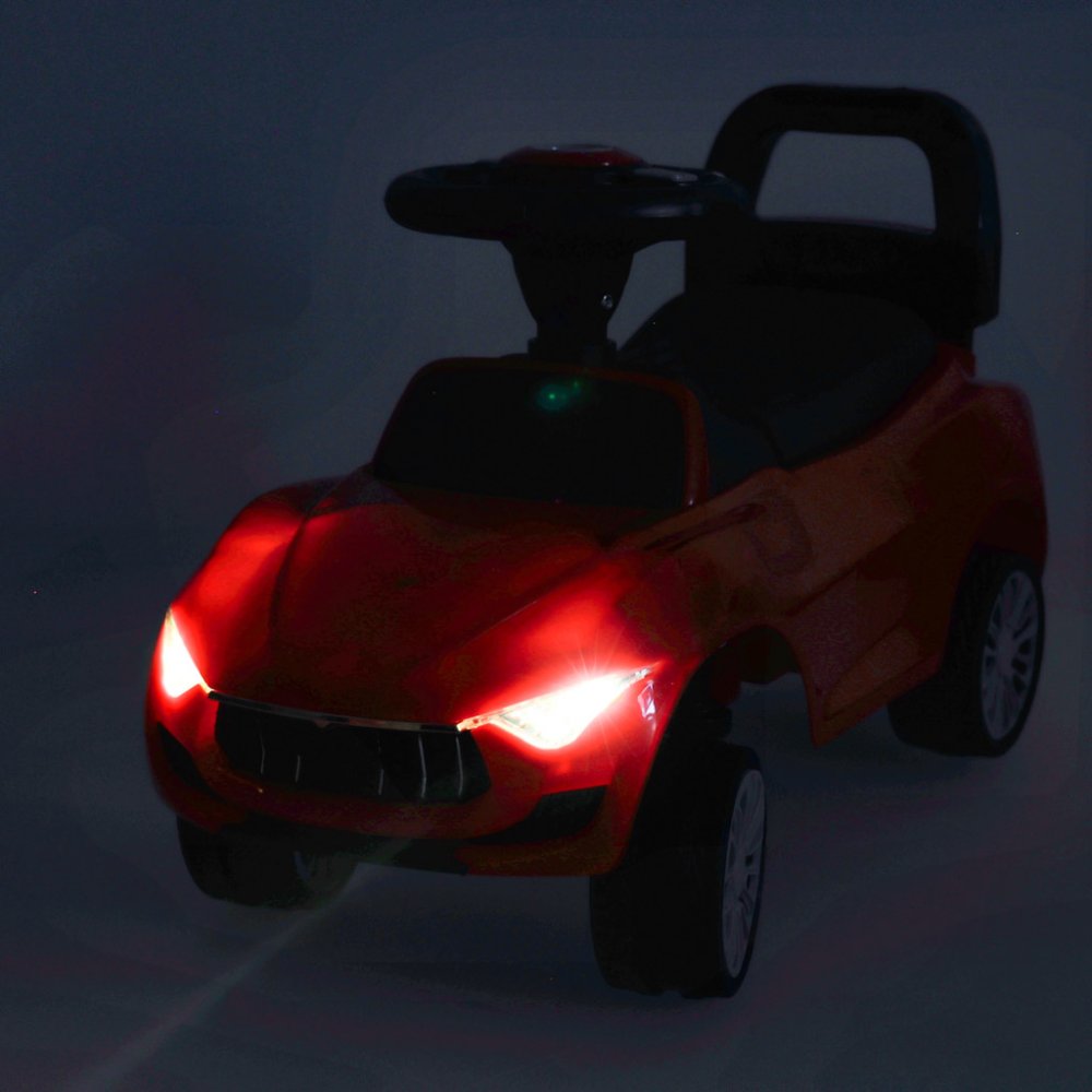 Bērnu Stumjamā Mašīna Skrejmašīna ar skaņas un gaismas efektiem, Sarkans | Kid's Step Car (0)