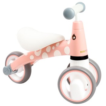 Bērnu balansa ritenis ECOTOYS Flamingo ar EVA riteņiem, rozā