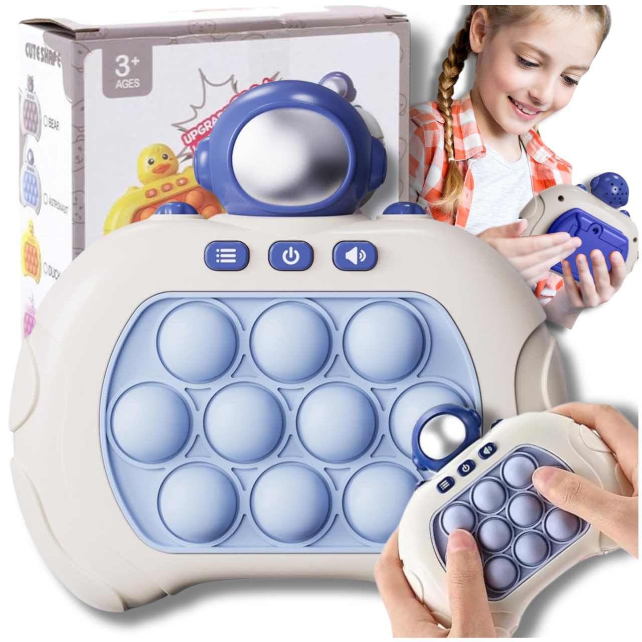 Pop It Anti-stresa elektroniskā arkādes spēle bērniem un pieaugušajiem Astronauts | Anti-stress Arcade Game