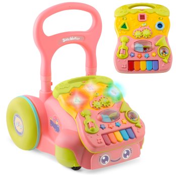 Attīstošais staigulis ar mūziku 2in1 Ricokids RK-744, rozā