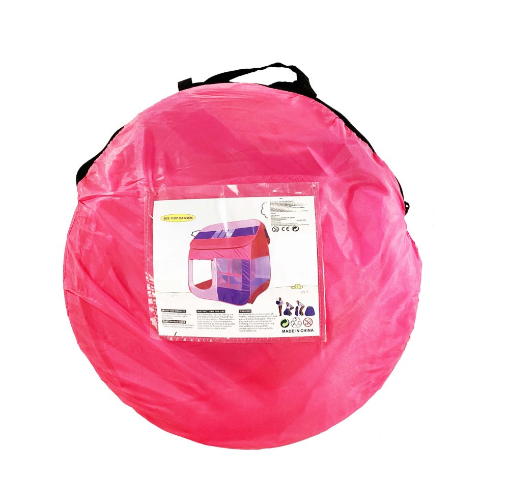 Bērnu rotaļu telts mājiņa 1516, rozā (3)