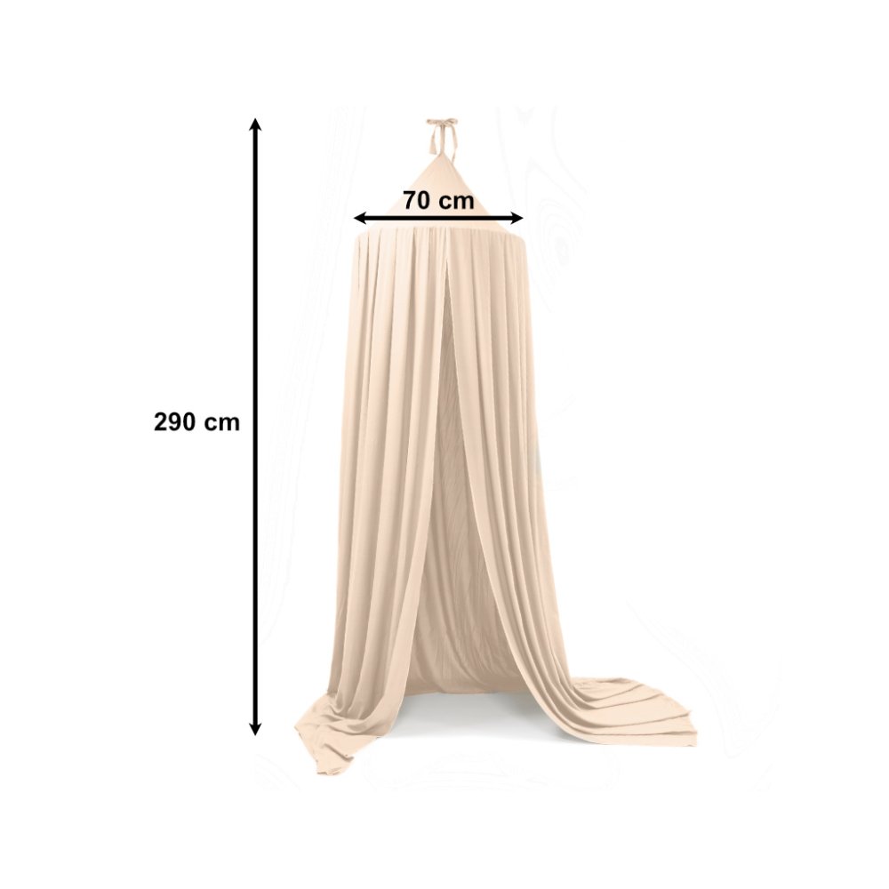 Baldahīns Nojume Bērnu Gultiņai / Spēļu Māja Telts, Bēšs | Kid's Bed Canopy Curtain Play Tent House (3)