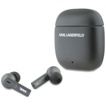 Karl Lagerfeld Metal Printed Logo ANC/ENC austiņas - melnas