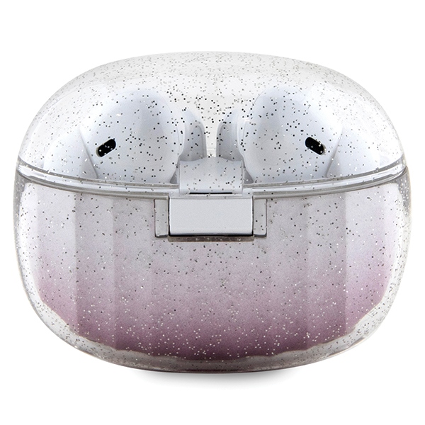 Guess Glitter Gradient TWS Bluetooth austiņas + dokstacija - rozā krāsā | headphones docking station pink (0)