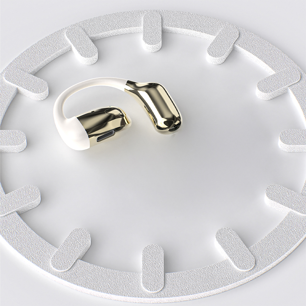 Dudao U4Pro Bluetooth universāla pār-auss austiņu garnitūra abām ausīm – bēša un zelta (3)