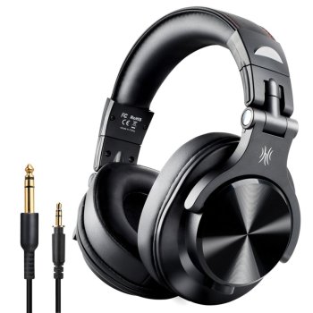 OneOdio Fusion A70 Wireless Bluetooth Over-Ear Headphones, Black | Bezvadu uz Auss Liekamas Austiņas Ausis ar Mikrofonu