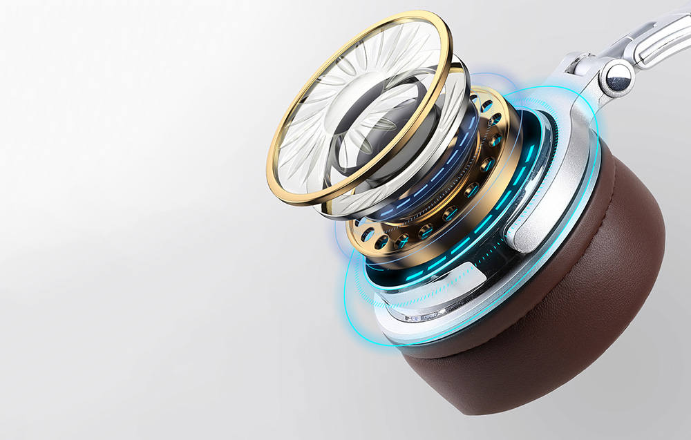 OneOdio Pro30 Wireless Bluetooth Over-Ear Headphones, Silver | Bezvadu uz Auss Liekamas Austiņas Ausis ar Mikrofonu (1)