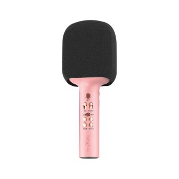 Maxlife MXBM-600 Bezvadu Bluetooth Bērnu Karaoke Mikrofons ar Iebūvētu Skaļruni, Rozā | Portable Wireless...