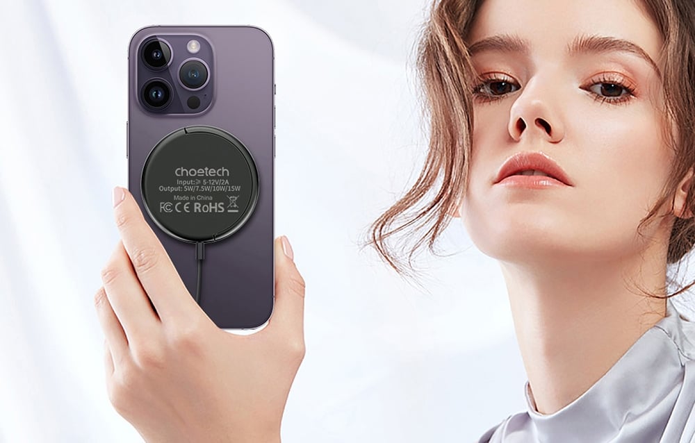 Choetech T697-F Magnētiskais Bezvadu Lādētājs un Statīvs iPhone / AirPods (Melns) (3)
