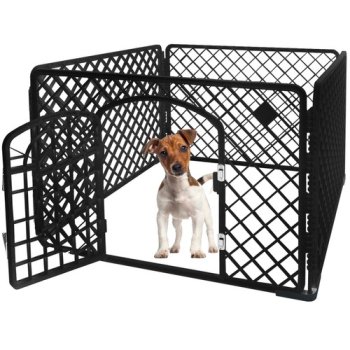 Saliekama manēža, sētiņa, būris kucēniem, kaķēniem utt., 90x90x60 cm | Playpen Arena Cage for Pets
