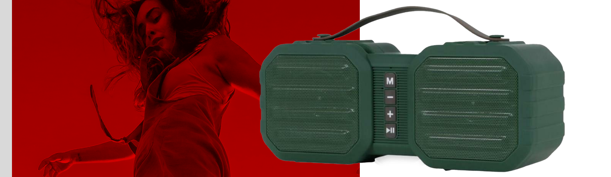 Brainz Power Cube pārnēsājamais Bluetooth skaļrunis, Zaļš (3)