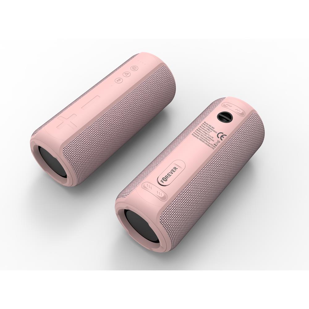 Bezvadu Bluetooth skaļrunis Forever Toob 30 PLUS BS-960, rozā (2)