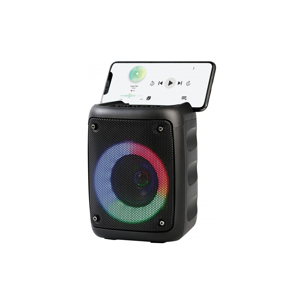 Portatīvais Bluetooth skaļrunis Rebeltec Stage 180, 18W, Karaoke, RGB, melns (0)